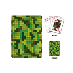 Tetris Camouflage Forest Playing Cards (mini) 