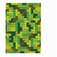 Tetris Camouflage Forest Large Garden Flag (two Sides) by jumpercat