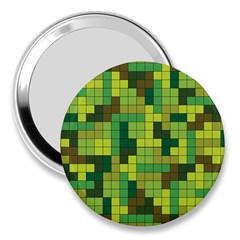 Tetris Camouflage Forest 3  Handbag Mirrors by jumpercat