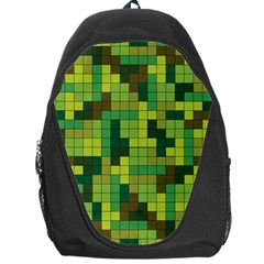 Tetris Camouflage Forest Backpack Bag by jumpercat