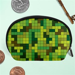 Tetris Camouflage Forest Accessory Pouches (large)  by jumpercat