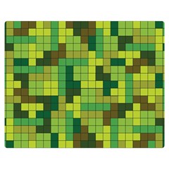 Tetris Camouflage Forest Double Sided Flano Blanket (medium)  by jumpercat