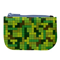 Tetris Camouflage Forest Large Coin Purse by jumpercat