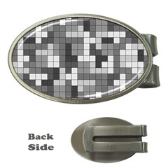 Tetris Camouflage Urban Money Clips (oval)  by jumpercat