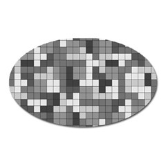 Tetris Camouflage Urban Oval Magnet by jumpercat