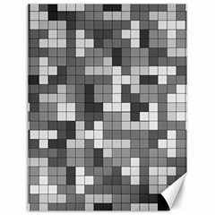 Tetris Camouflage Urban Canvas 12  X 16   by jumpercat