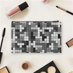 Tetris Camouflage Urban Cosmetic Bag (Medium)  Back