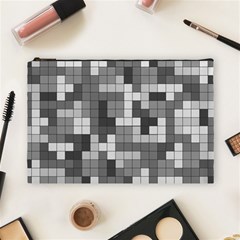 Tetris Camouflage Urban Cosmetic Bag (large)  by jumpercat