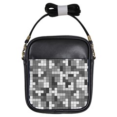 Tetris Camouflage Urban Girls Sling Bags by jumpercat