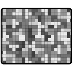 Tetris Camouflage Urban Fleece Blanket (medium)  by jumpercat