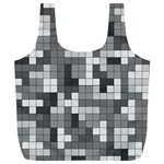 Tetris Camouflage Urban Full Print Recycle Bags (L)  Back