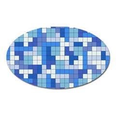 Tetris Camouflage Marine Oval Magnet by jumpercat