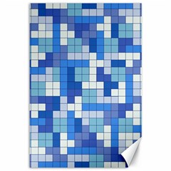 Tetris Camouflage Marine Canvas 12  X 18   by jumpercat