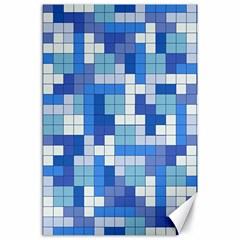 Tetris Camouflage Marine Canvas 24  X 36  by jumpercat