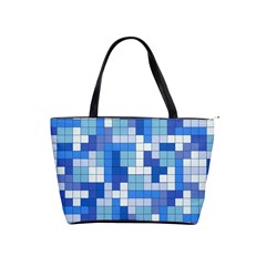 Tetris Camouflage Marine Shoulder Handbags by jumpercat