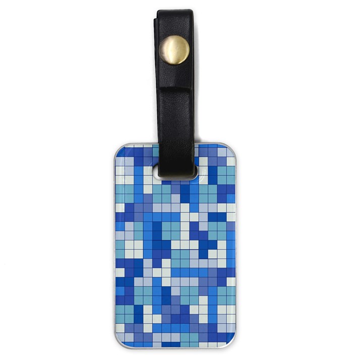 Tetris Camouflage Marine Luggage Tags (One Side) 