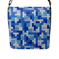 Tetris Camouflage Marine Flap Messenger Bag (l)  by jumpercat