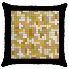 Tetris Camouflage Desert Throw Pillow Case (black) by jumpercat