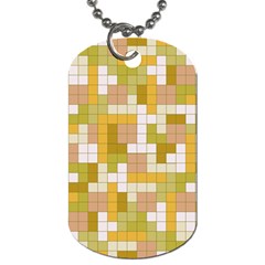 Tetris Camouflage Desert Dog Tag (two Sides) by jumpercat