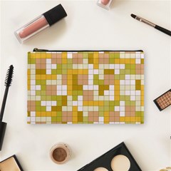 Tetris Camouflage Desert Cosmetic Bag (medium)  by jumpercat