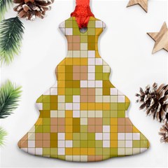 Tetris Camouflage Desert Christmas Tree Ornament (two Sides) by jumpercat