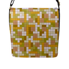 Tetris Camouflage Desert Flap Messenger Bag (l)  by jumpercat