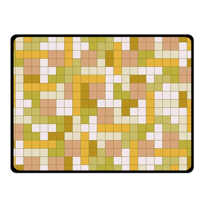 Tetris Camouflage Desert Double Sided Fleece Blanket (Small) 