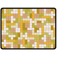 Tetris Camouflage Desert Double Sided Fleece Blanket (large)  by jumpercat