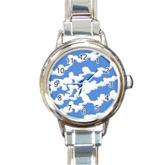 Cloud Lines Round Italian Charm Watch