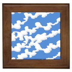 Cloud Lines Framed Tiles by jumpercat