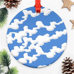 Cloud Lines Ornament (round) by jumpercat