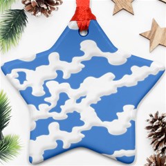 Cloud Lines Ornament (star)