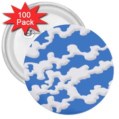 Cloud Lines 3  Buttons (100 Pack)  by jumpercat