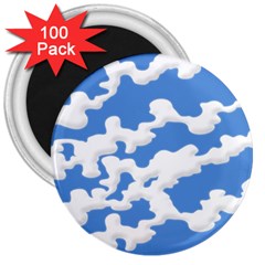 Cloud Lines 3  Magnets (100 Pack) by jumpercat