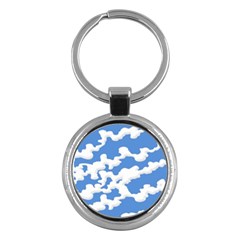 Cloud Lines Key Chains (round)  by jumpercat