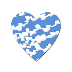 Cloud Lines Heart Magnet by jumpercat