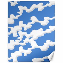 Cloud Lines Canvas 12  X 16  