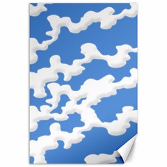 Cloud Lines Canvas 24  X 36  by jumpercat