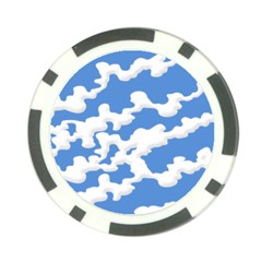 Cloud Lines Poker Chip Card Guard