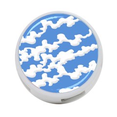 Cloud Lines 4-port Usb Hub (two Sides)  by jumpercat