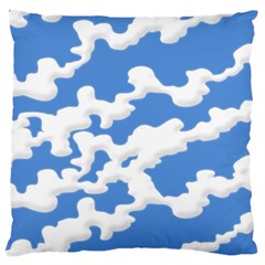 Cloud Lines Large Cushion Case (one Side) by jumpercat