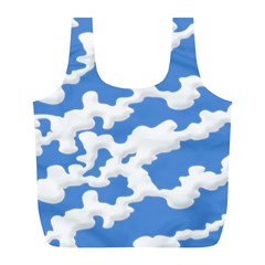 Cloud Lines Full Print Recycle Bags (l)  by jumpercat