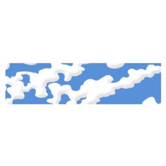 Cloud Lines Satin Scarf (oblong)