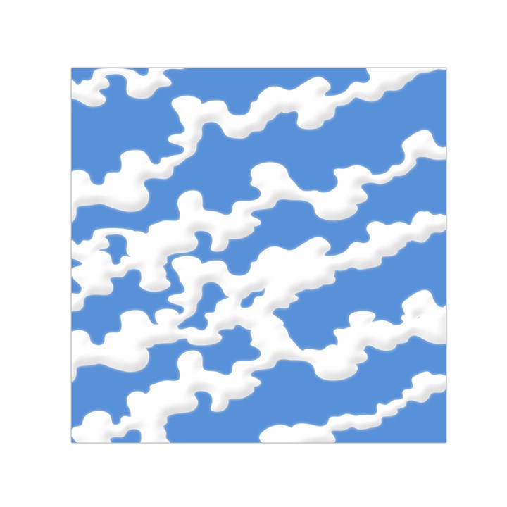 Cloud Lines Small Satin Scarf (Square)