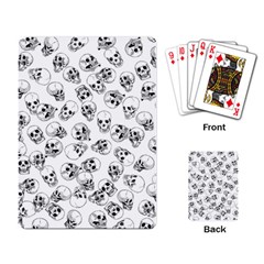 A Lot Of Skulls White Playing Card