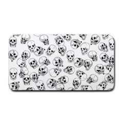 A Lot Of Skulls White Medium Bar Mats