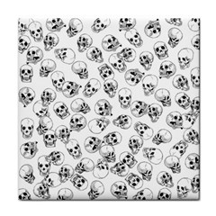 A Lot Of Skulls White Face Towel