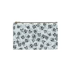 A Lot Of Skulls White Cosmetic Bag (small)  by jumpercat