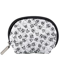 A Lot Of Skulls White Accessory Pouches (small) 