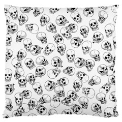 A Lot Of Skulls White Standard Flano Cushion Case (one Side) by jumpercat